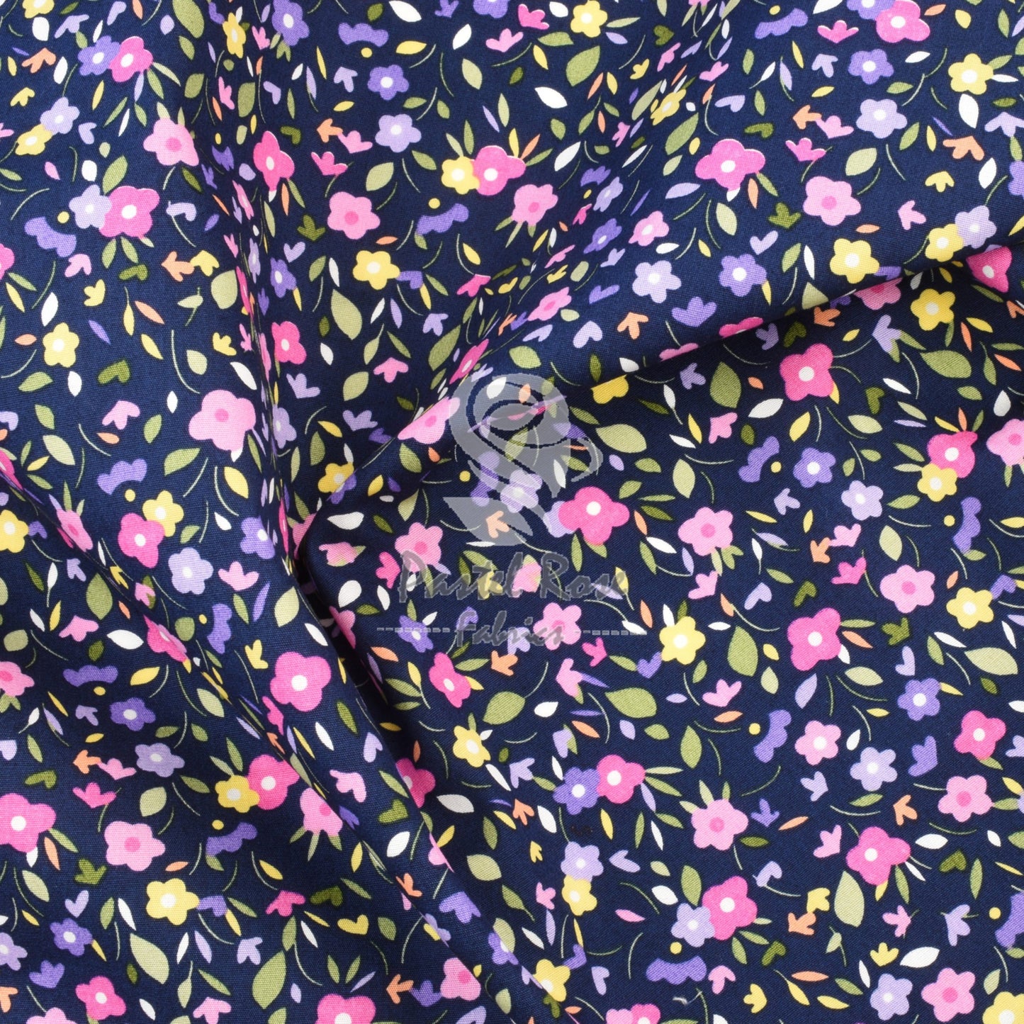Floral cotton fabric