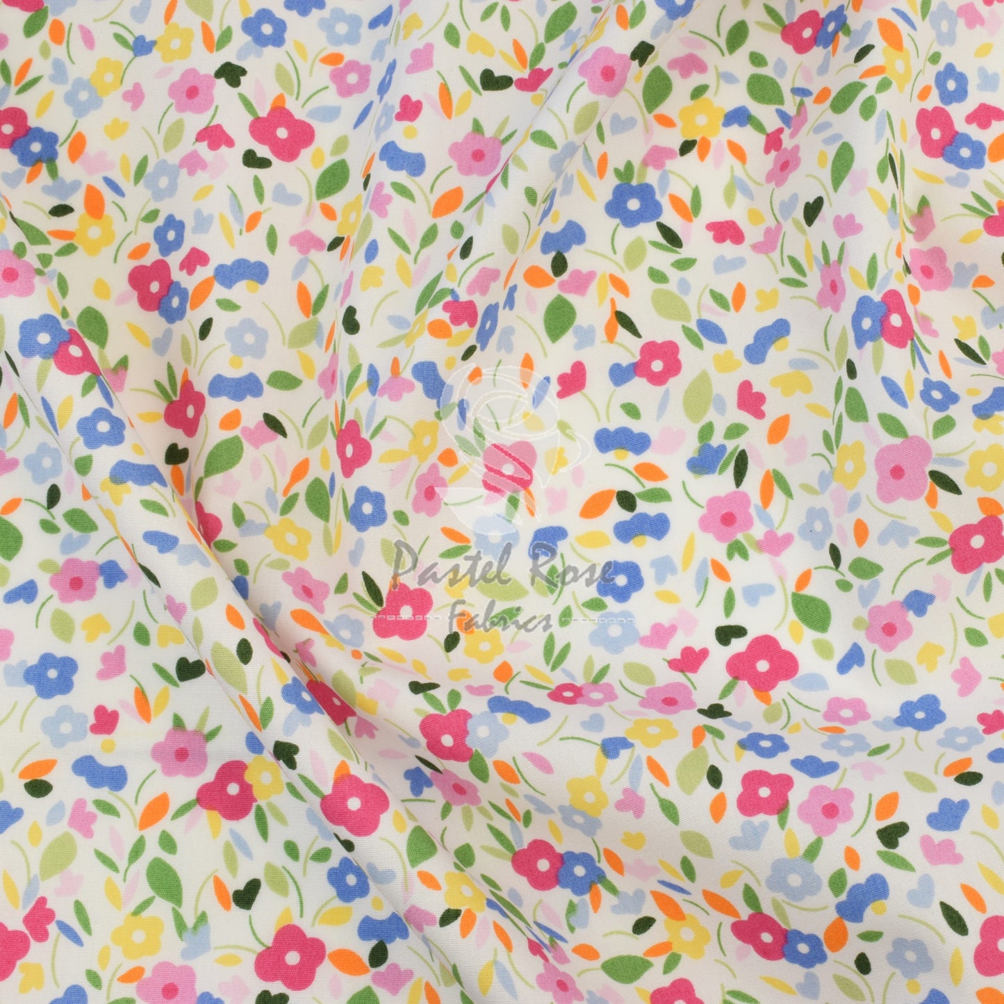 Floral cotton fabric