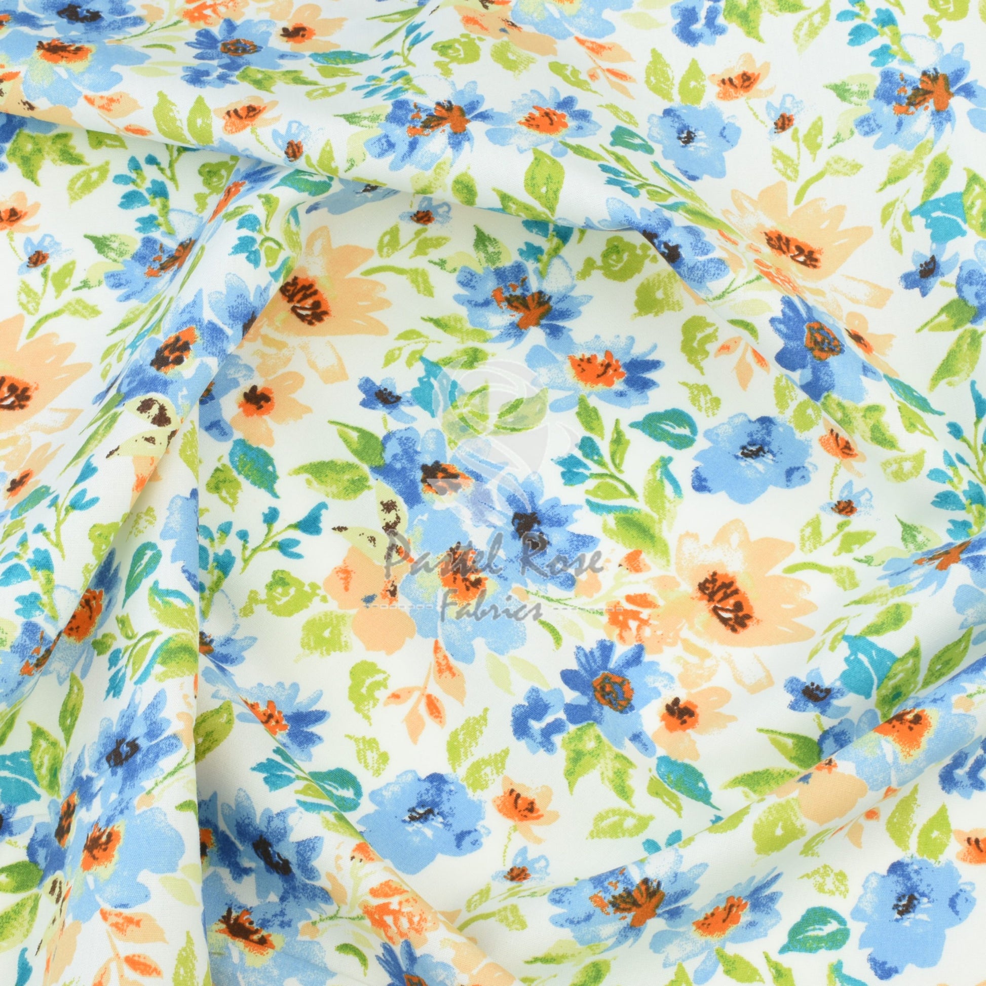 Floral cotton fabric
