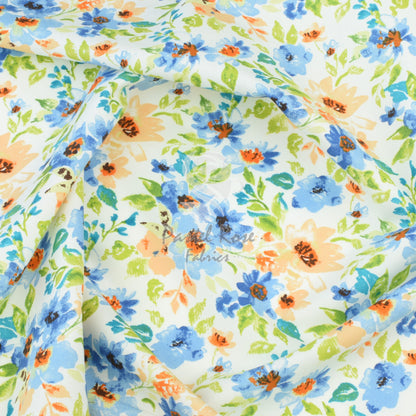 Floral cotton fabric