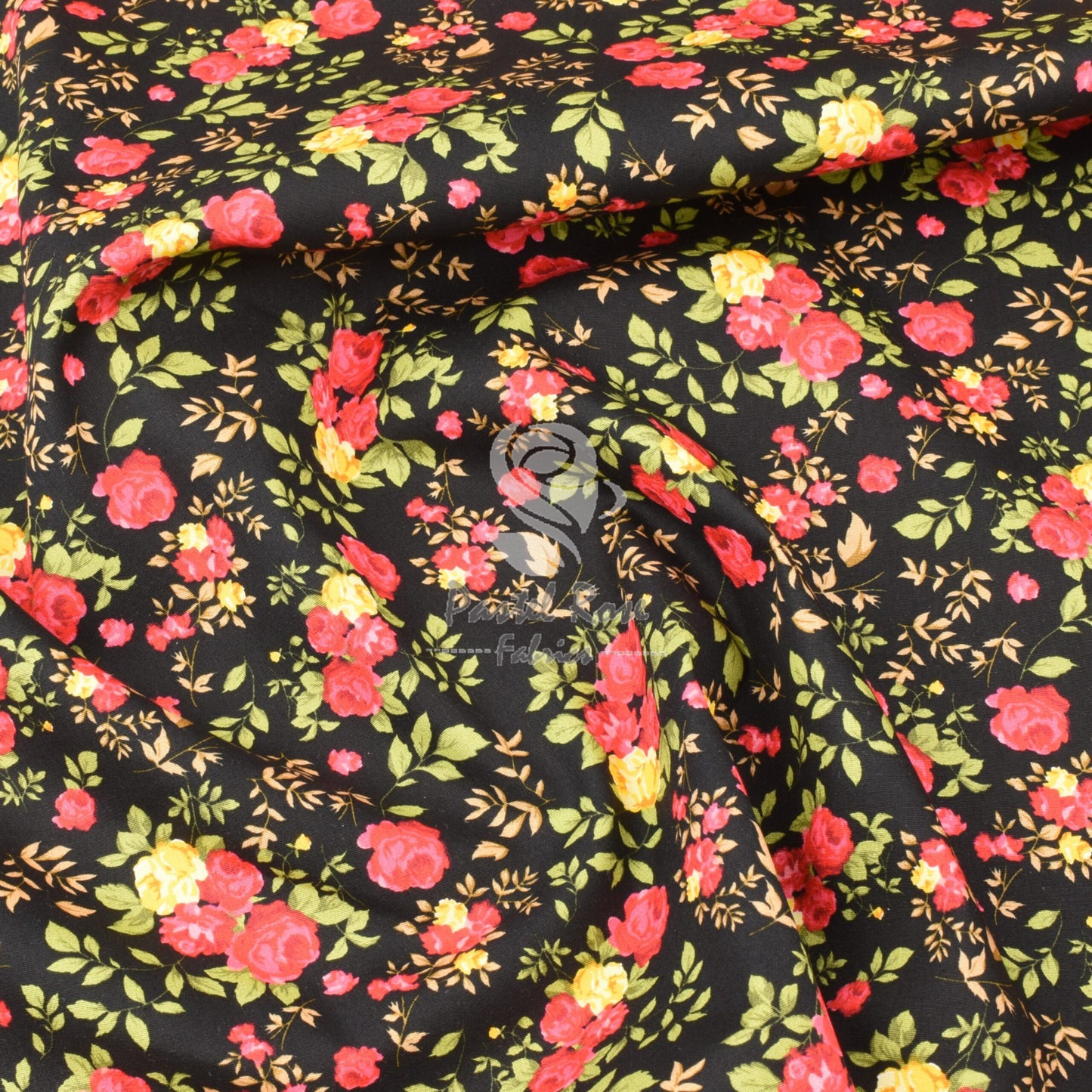 Floral cotton fabric