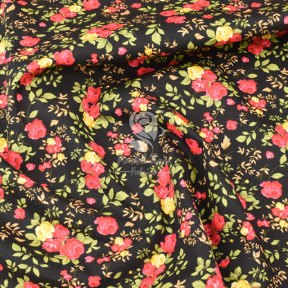 Floral cotton fabric