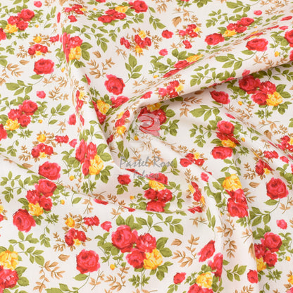 Floral cotton fabric