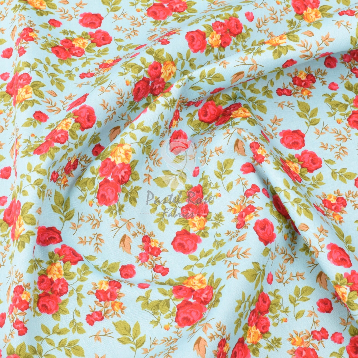 Floral cotton fabric