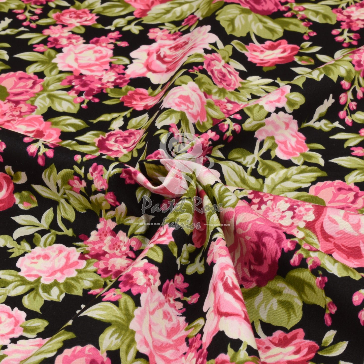 Floral cotton fabric