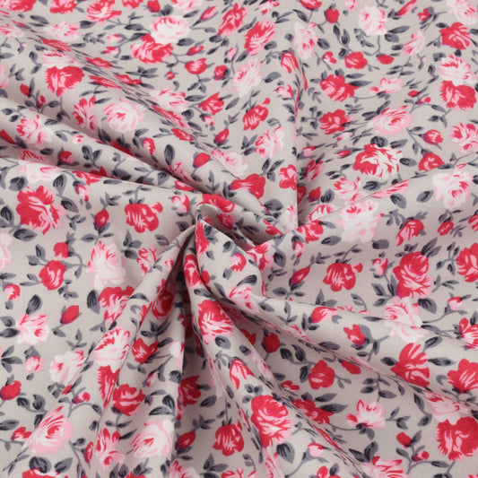 Floral cotton fabric