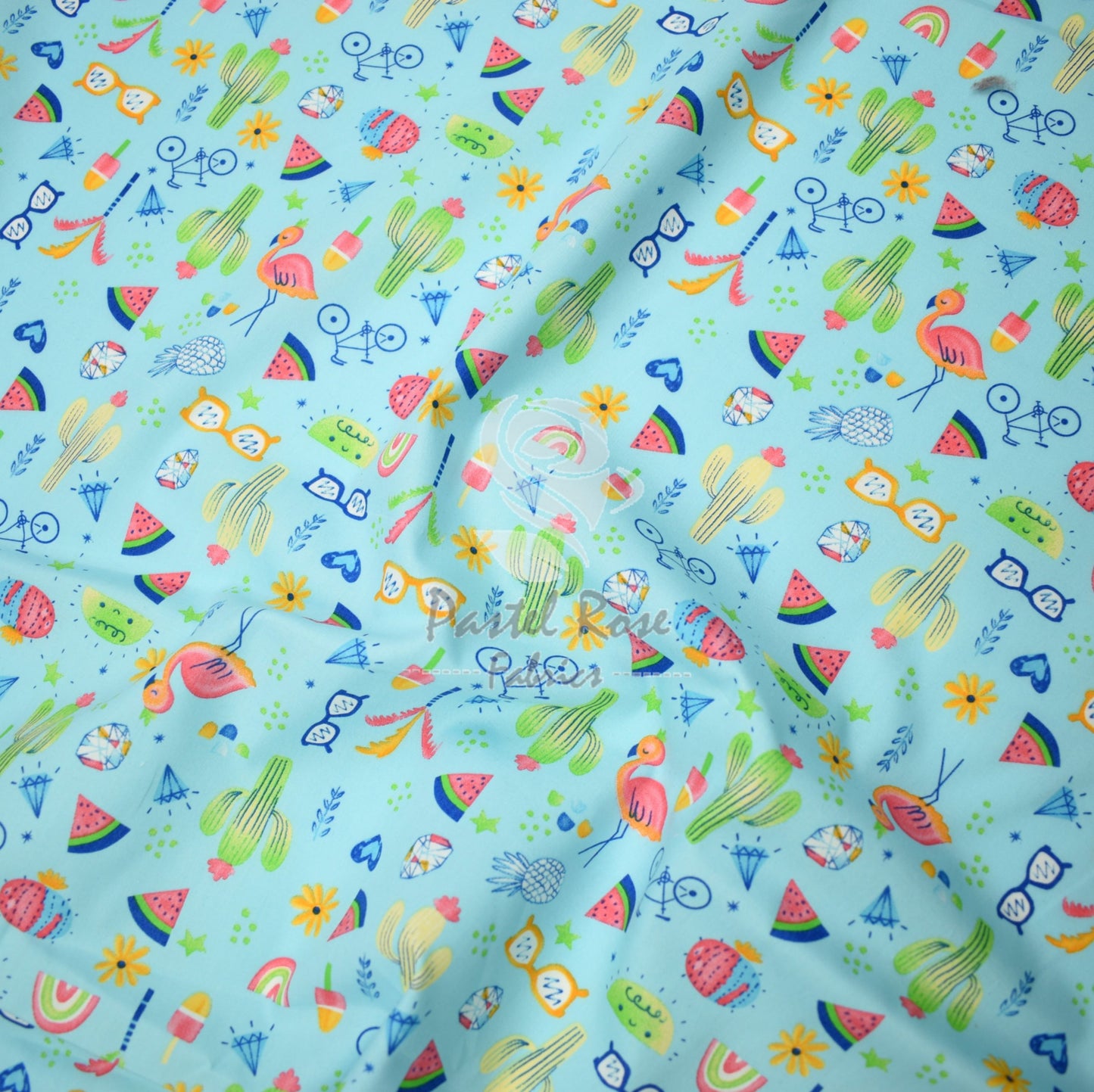 Summer Vibes 100 % Baumwollstoff pro halben Meter | 112 cm breit
