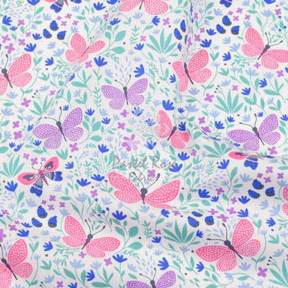 butterflies cotton fabric