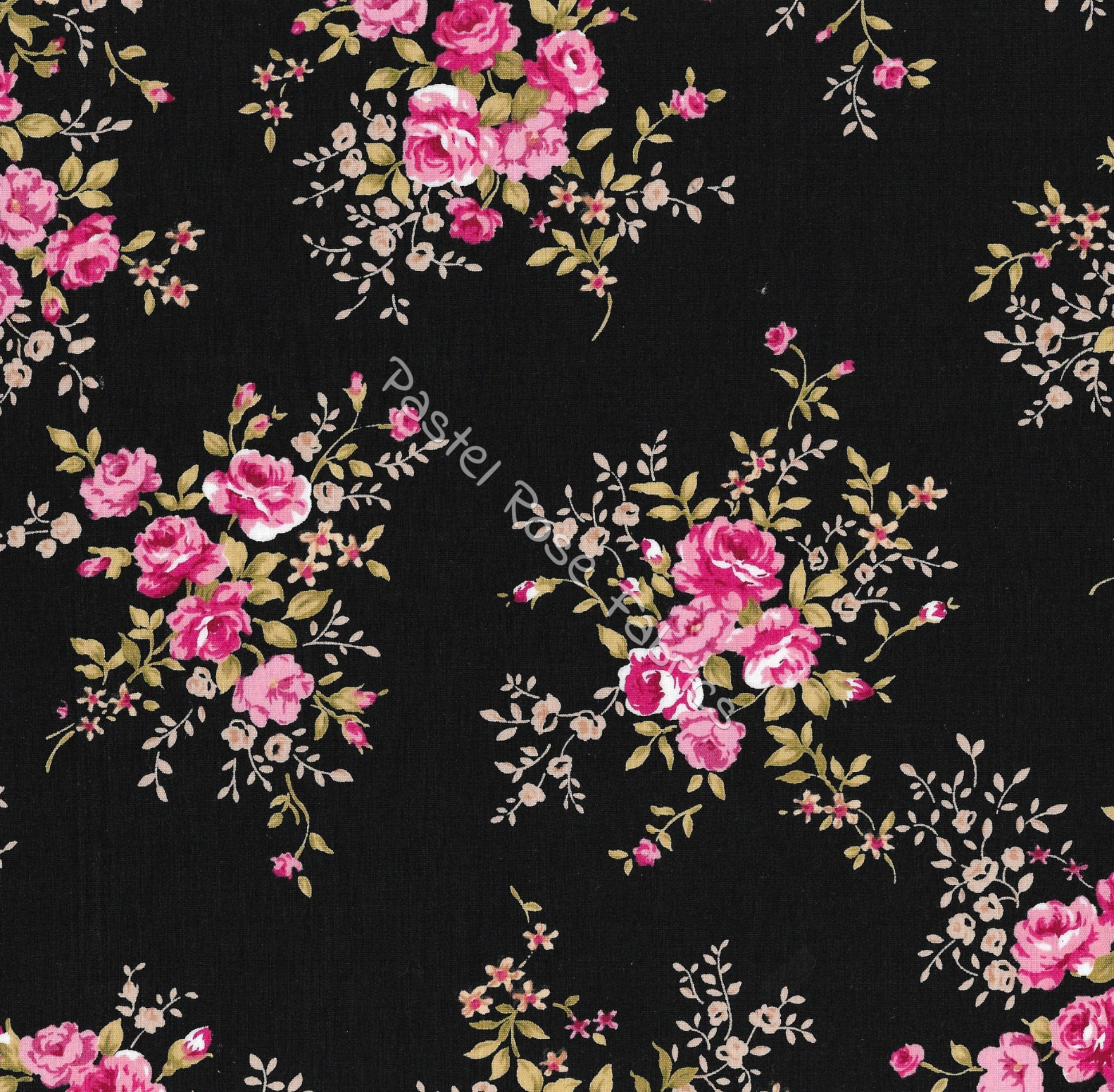 Floral cotton fabric
