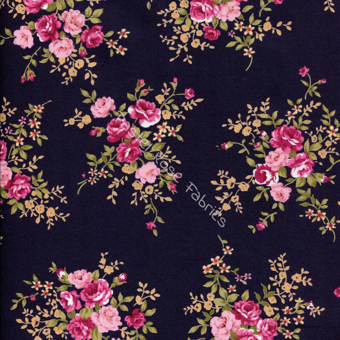 Floral cotton fabric