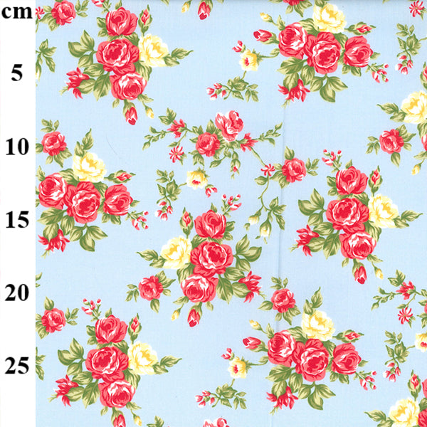Floral cotton fabric