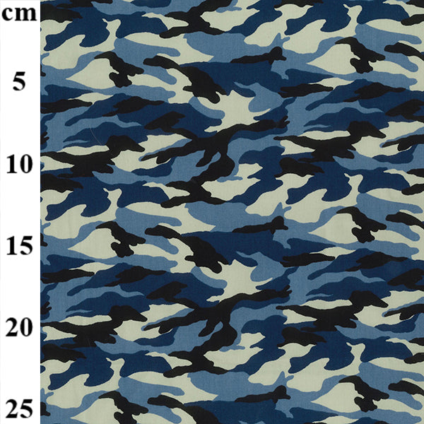 Camouflage 100% cotton fabric by half metre | 112cm wide