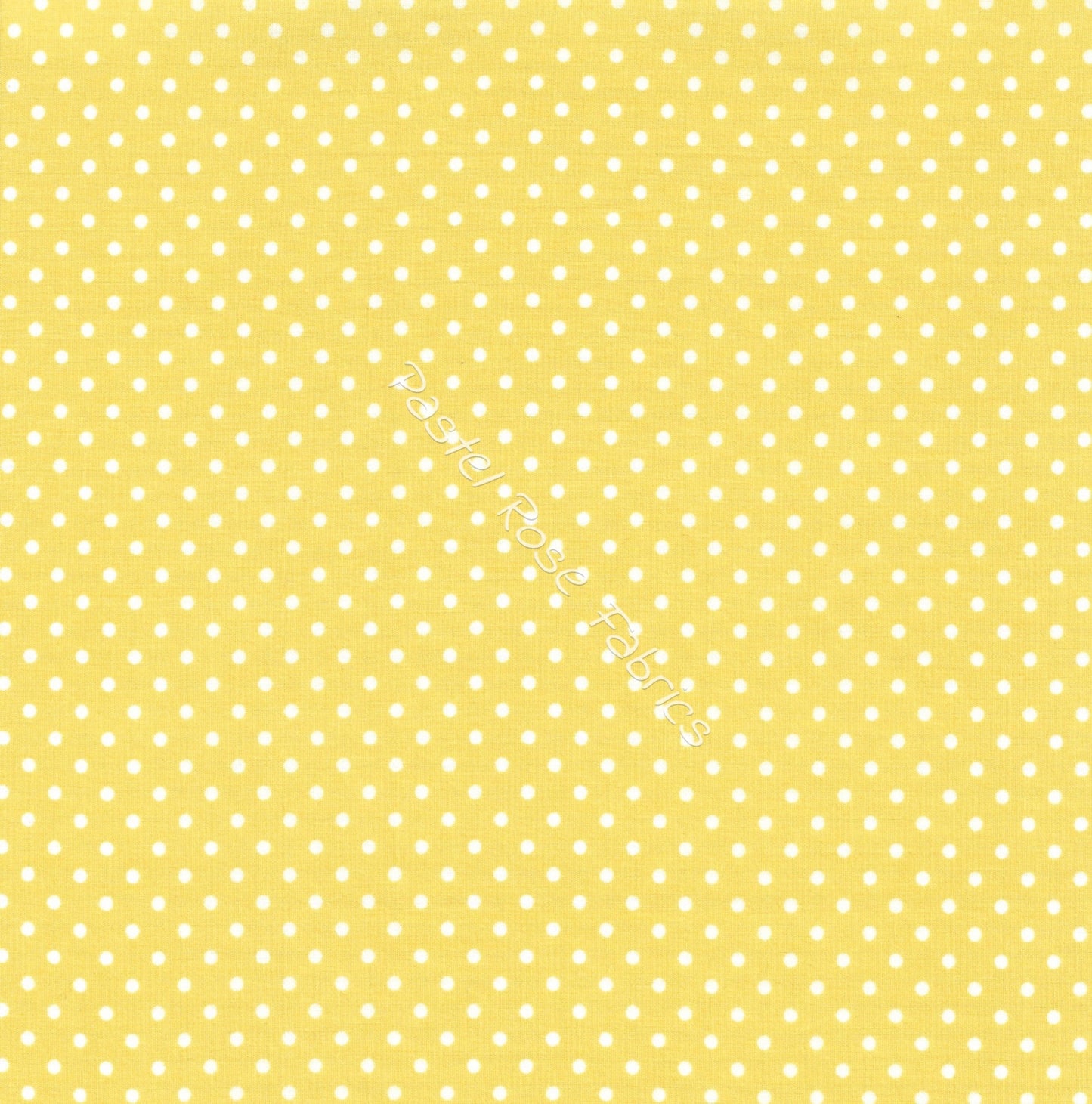 polka dots cotton fabric, lemon
