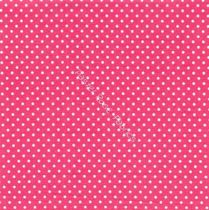 polka dots cotton fabric, coral