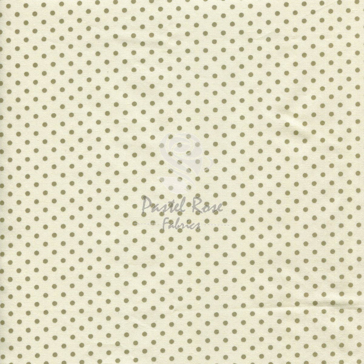 polka dots cotton fabric, green