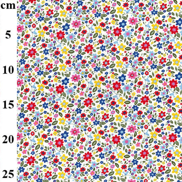 Floral cotton fabric